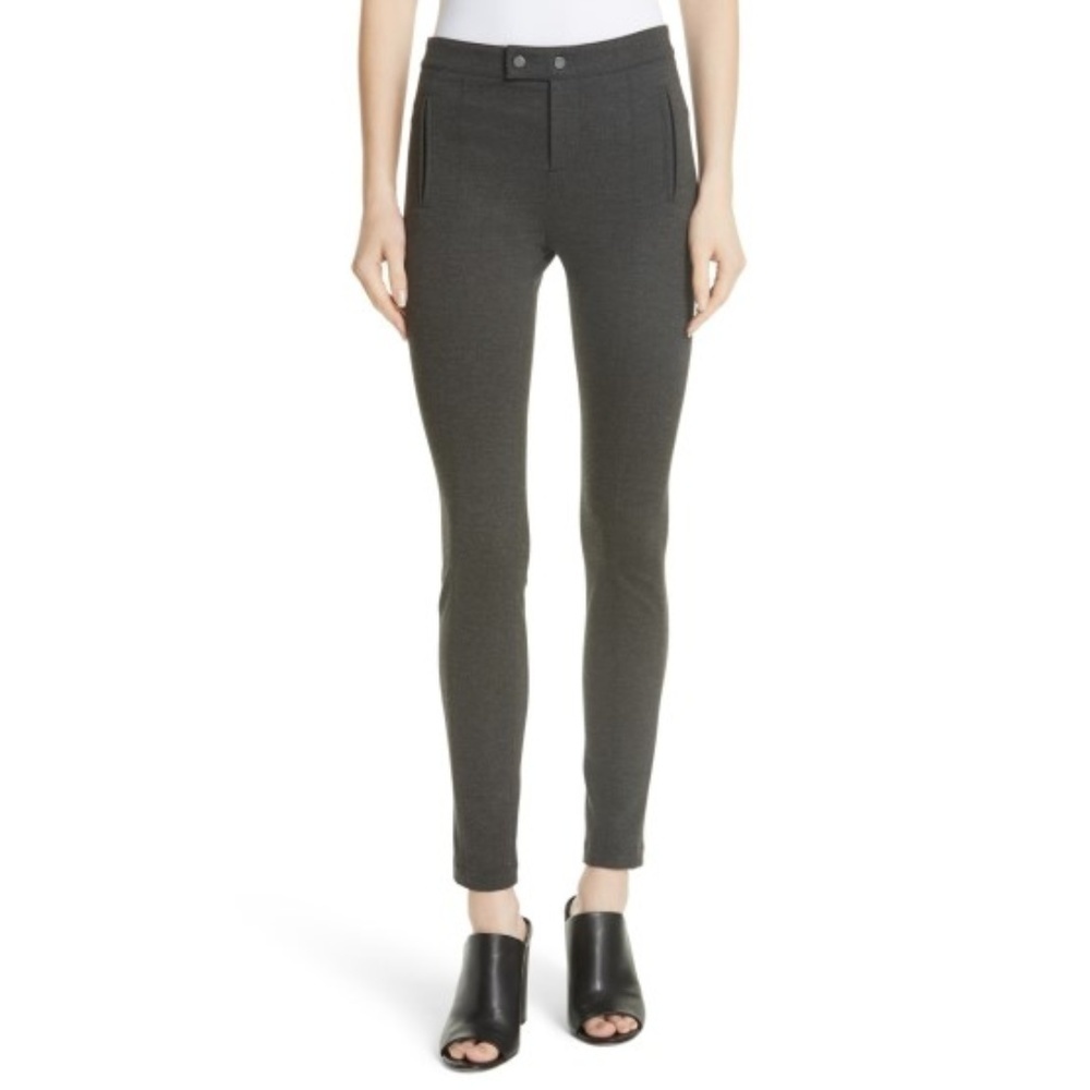 Vince Stretch Ski-Style Leggings, Charcoal Grey